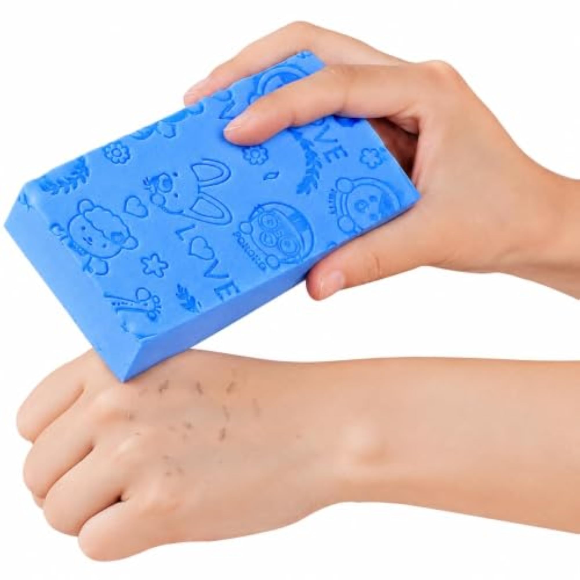3pcs Ultra Soft Exfoliating Sponge Set for Kids and Adults